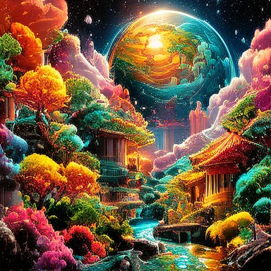 An otherworldly world by Fuco Ueda, WTF, 4 steps